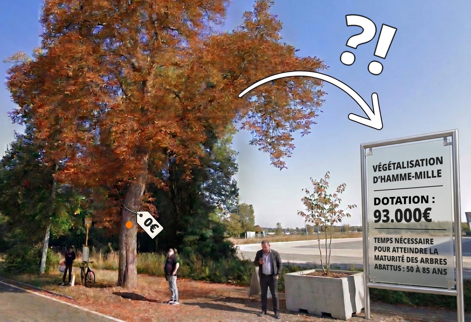 Hamme-Mille : du béton et … 3 arbres par habitant !